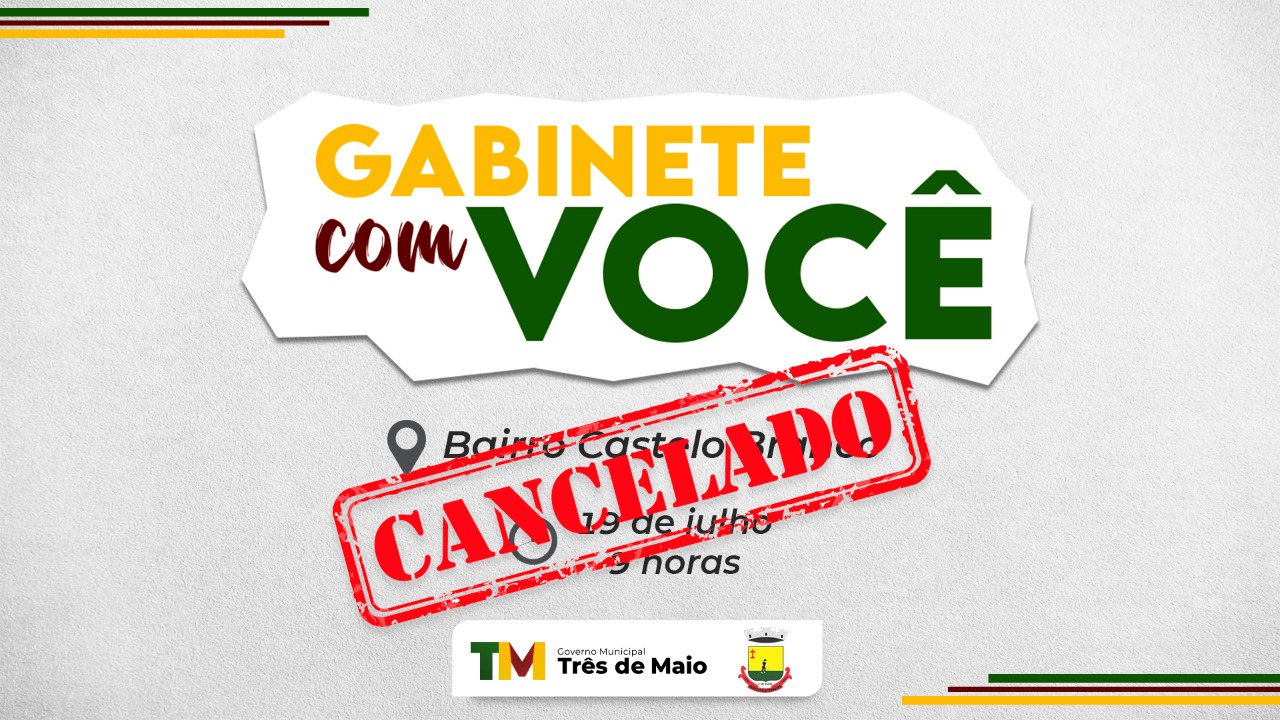 GABINETE COM VOCÊ É CANCELADO